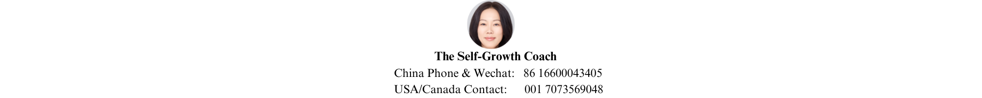 The Self-Growth Coach Cecilia Ding